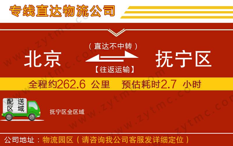 北京到撫寧區(qū)物流專線