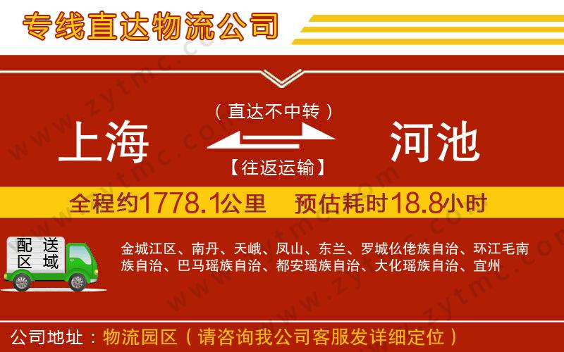 上海到河池物流專線